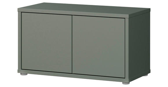 GARDEROBENBANK - Salbeigrün/Grau, MODERN, Kunststoff (74,5/41,5/34,9cm) - Carryhome