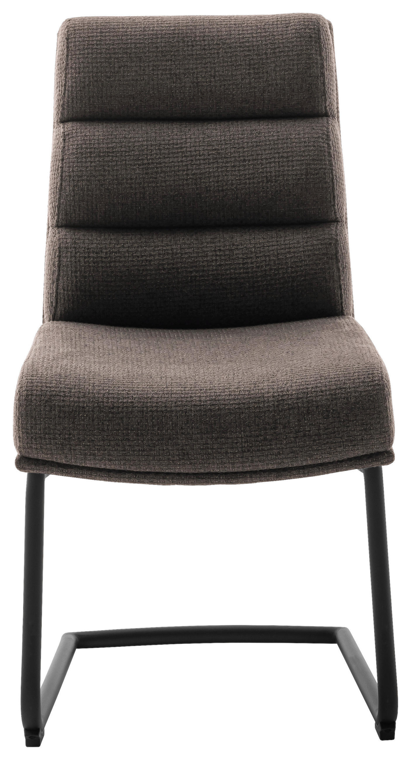SCHWINGSTUHL in Stahl Webstoff - Schwarz/Cappuccino, Design, Textil/Metall (47/90/64cm) - Dieter Knoll