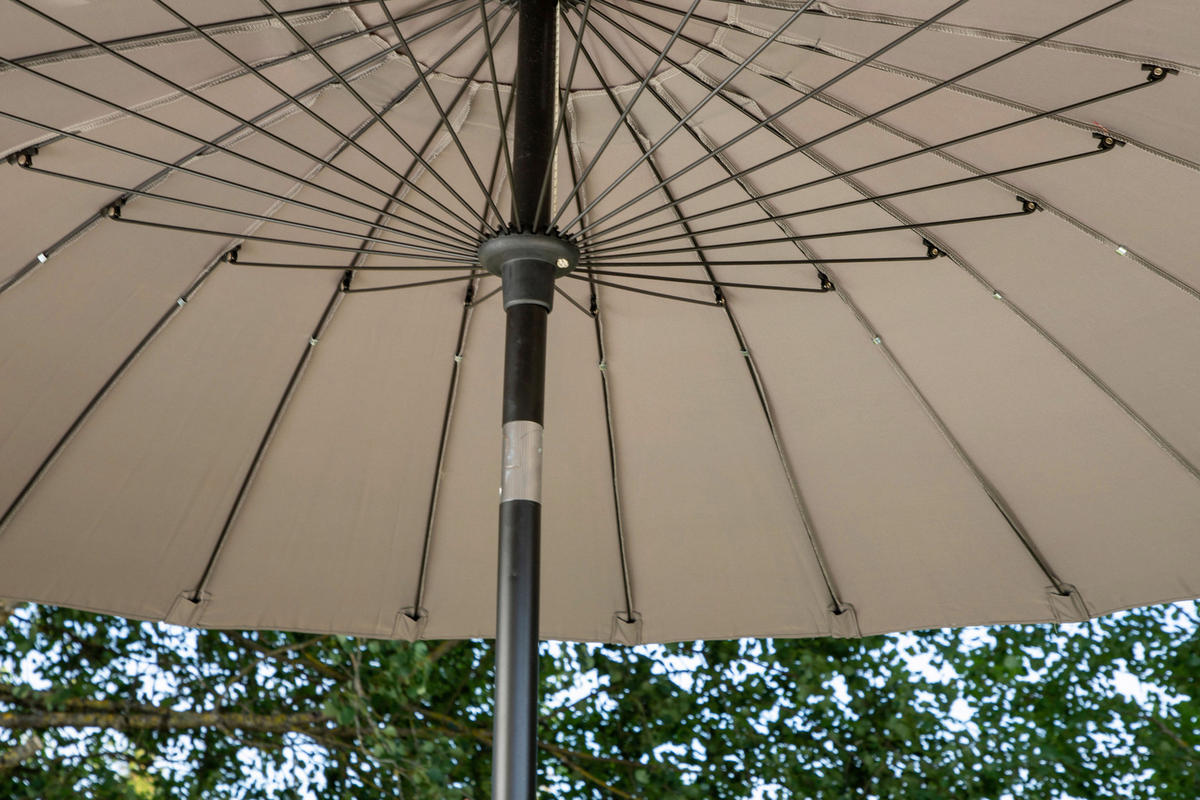 SONNENSCHIRM  - Grau, KONVENTIONELL (270/270cm) - Gardenson