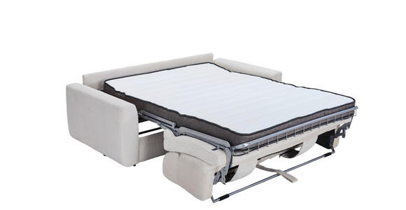 SCHLAFSOFA Cord Rot  - Rot/Schwarz, Design, Kunststoff/Textil (200/84/98cm) - Novel