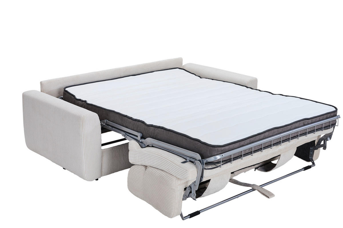 SCHLAFSOFA Cord Rot  - Rot/Schwarz, Design, Kunststoff/Textil (200/84/98cm) - Novel