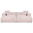 BIGSOFA Chenille Rosa  - Schwarz/Rosa, MODERN, Kunststoff/Textil (234/66/178cm) - Carryhome