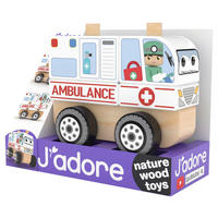 RETTUNGSWAGEN - Multicolor, Basics, Holz/Metall (10,5/6,5/8,5cm)