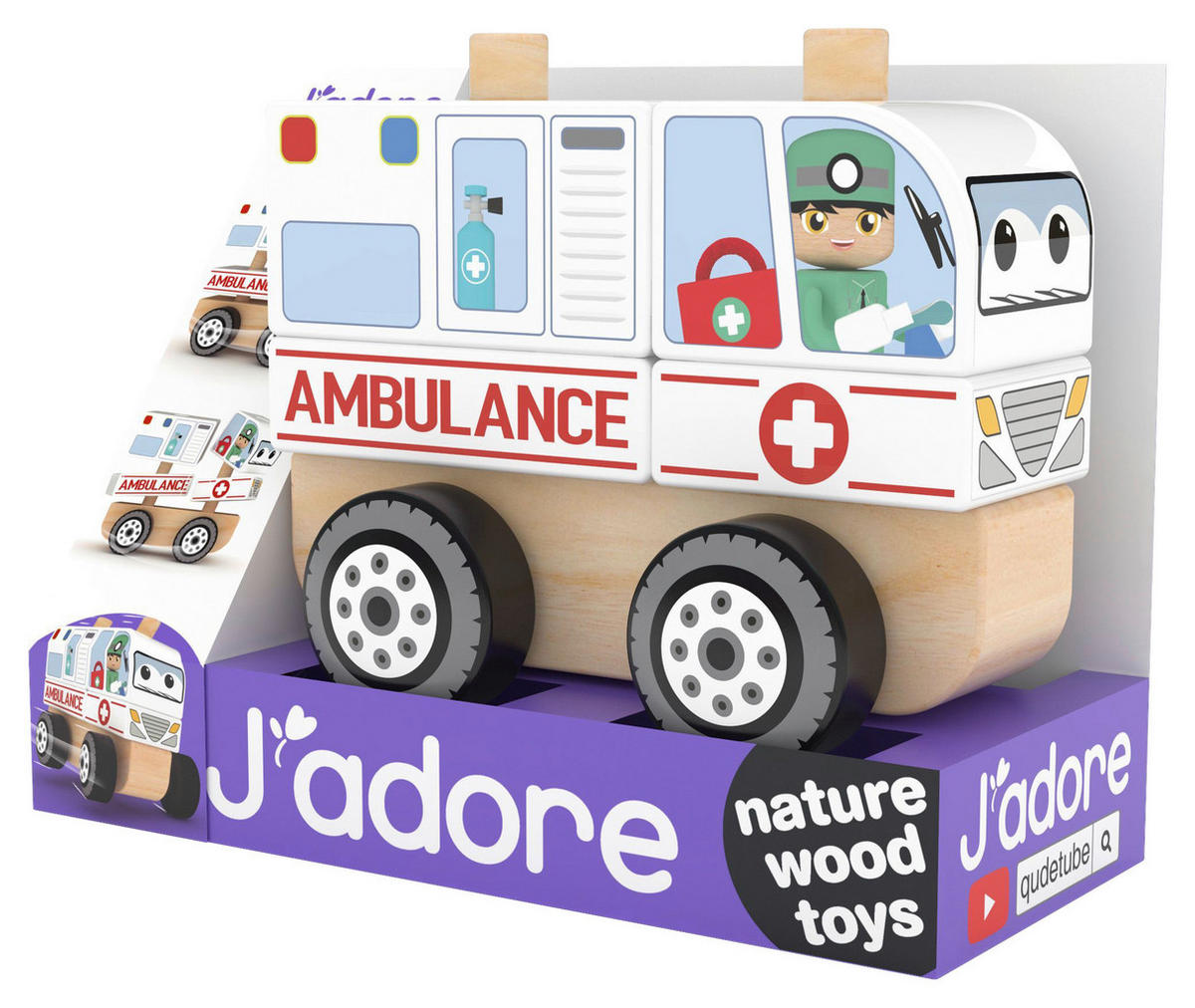 RETTUNGSWAGEN - Multicolor, Basics, Holz/Metall (10,5/6,5/8,5cm)