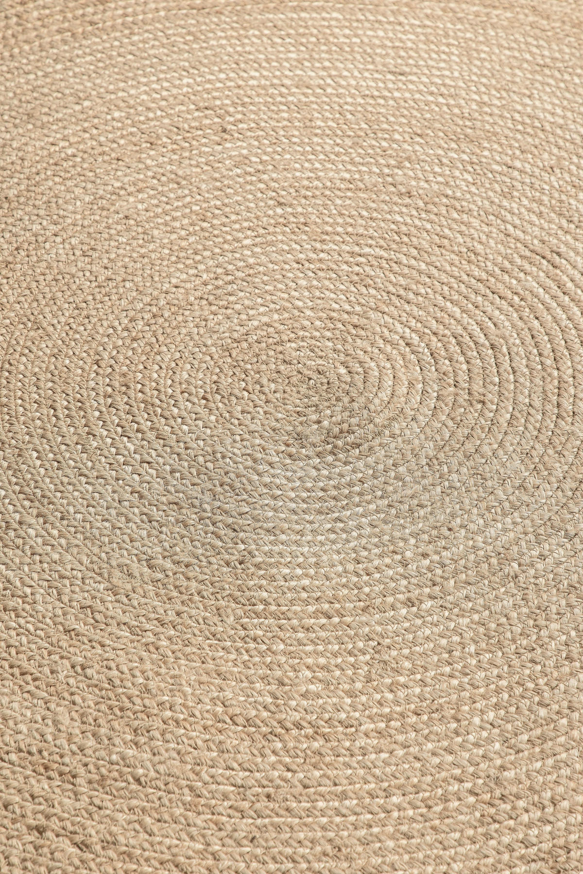 JUTETEPPICH 200 cm Jute Braided Honig, Hellbraun rund  - Hellbraun/Honig, Design, Textil (200cm) - Hanse Home
