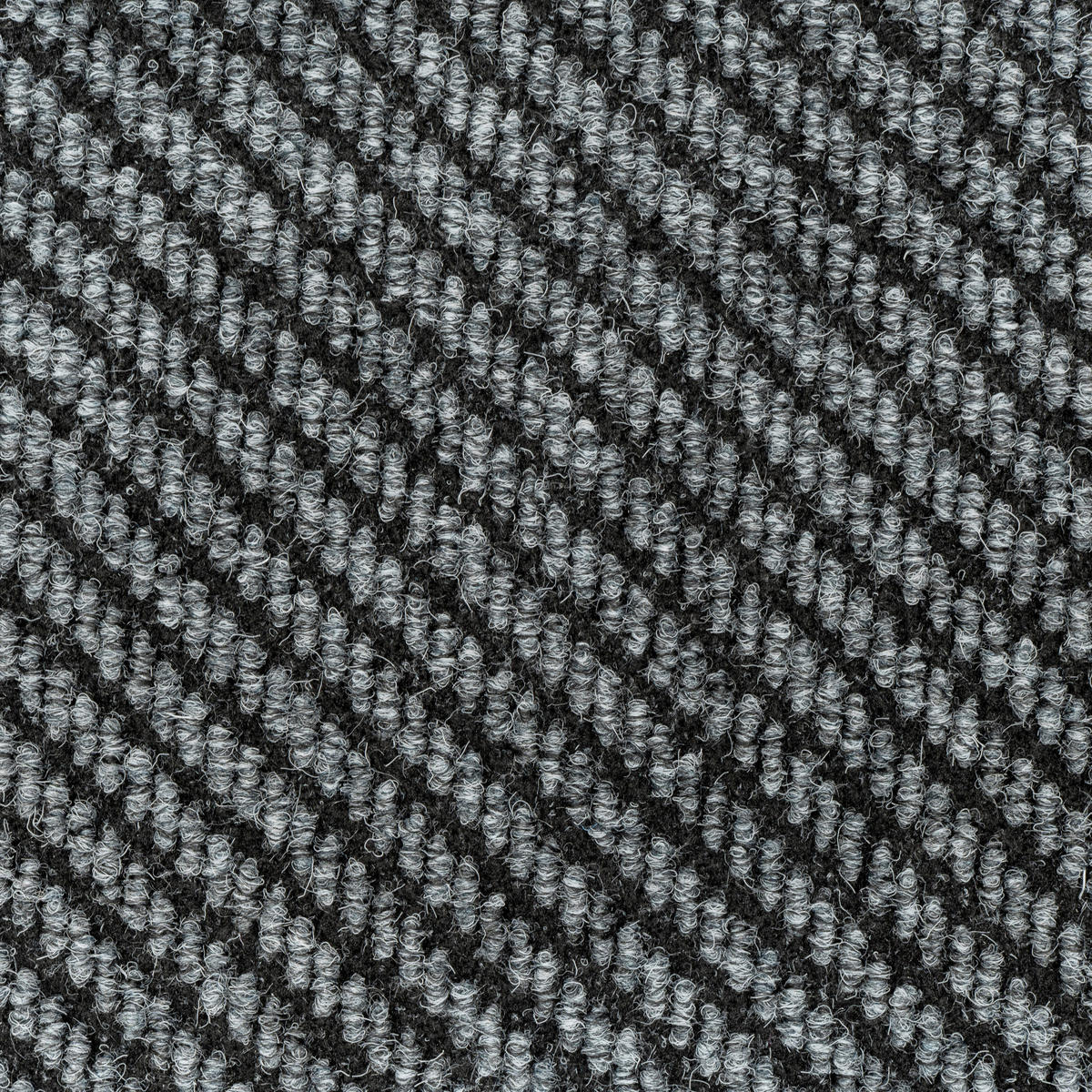 TEPPICHFLIESE 50/50 cm  in Grau, Schwarz  - Schwarz/Grau, Basics, Textil (50/50cm)