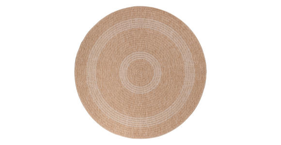 OUTDOORTEPPICH 120/120 cm Comilla Beige - Beige, Basics, Textil (120/120cm) - Novel