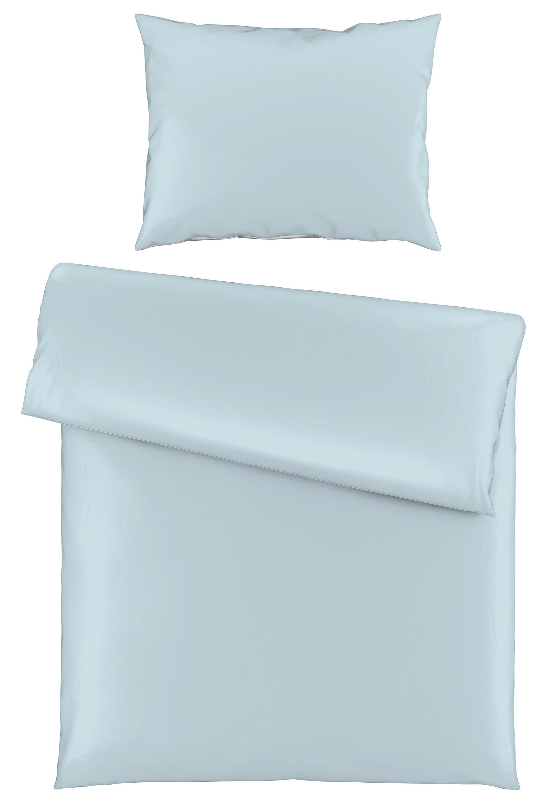 POSTELJNINA SENA 140/220 cm saten modra  - modra, Basics, tekstil (140/220cm) - Novel