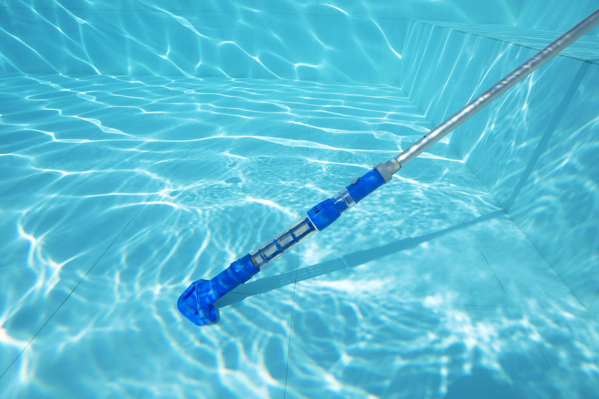 POOLSAUGER Aqua Surge 58649  - Blau/Silberfarben, Basics, Kunststoff/Metall (264/9,6/16,8cm) - Bestway