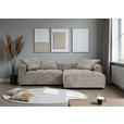 ECKSOFA  in Chenille Braun  276/170 cm  - Schwarz/Braun, KONVENTIONELL, Kunststoff/Textil (276/170cm) - Carryhome