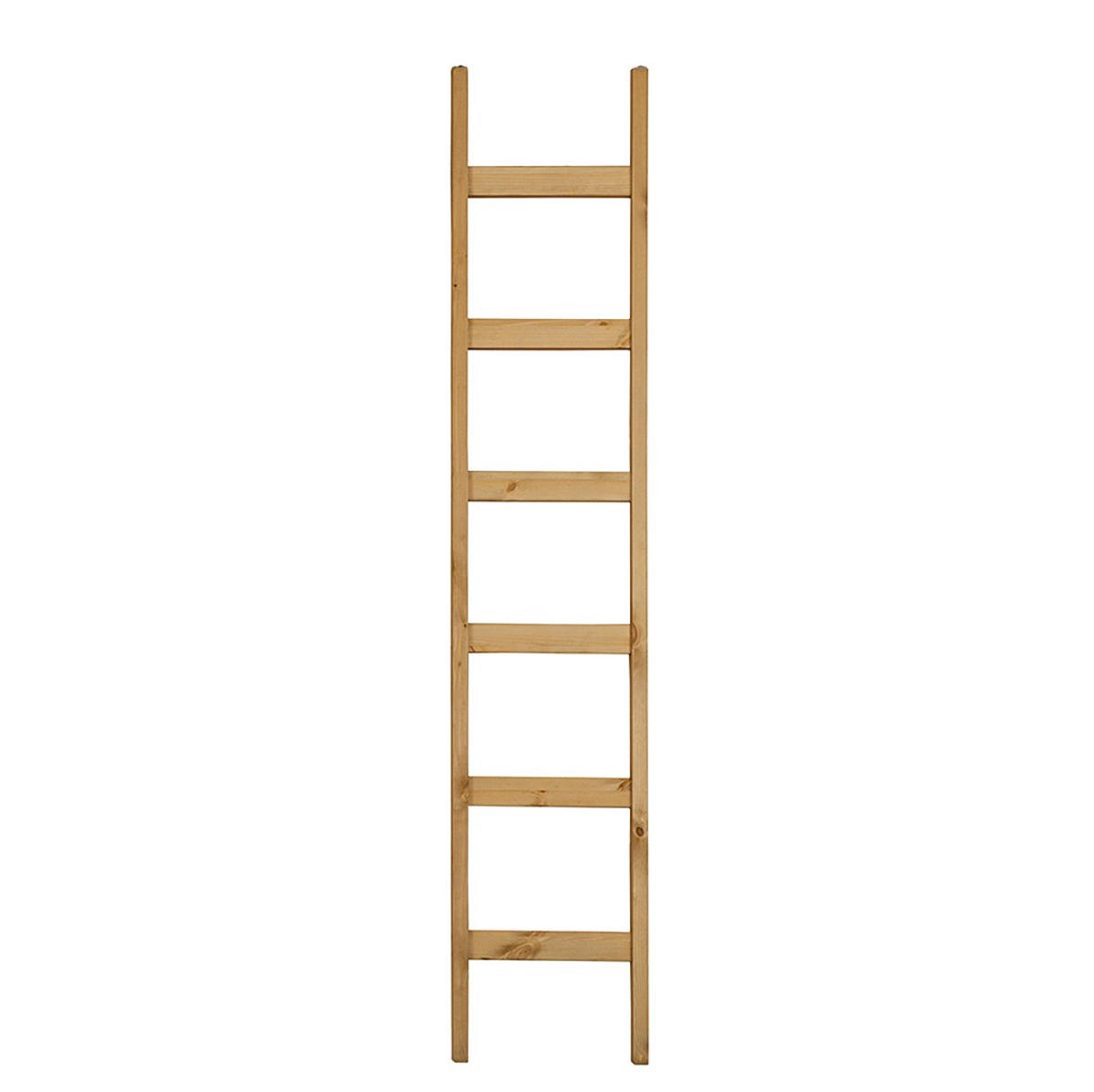 ANSTELLLEITER - Kieferfarben, Design, Holz (36/188/6cm) - Livetastic