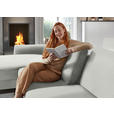 ECKSOFA  in Chenille, Flachgewebe Beige  175/316 cm  - Beige/Schwarz, Design, Textil/Metall (175/316cm) - Dieter Knoll