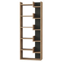 BÜCHERWAND  61/163/22 cm Eiche dunkel  - Eiche dunkel, Design, Holzwerkstoff (61/163/22cm) - Livetastic