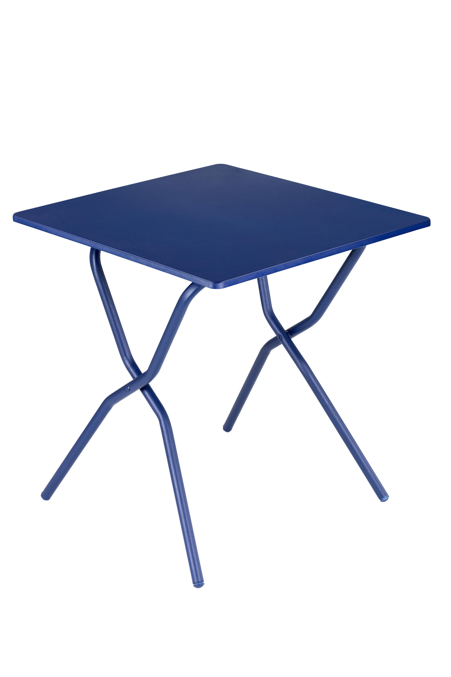 GARTENKLAPPTISCH 70/64/73 cm Metall rechteckig  - Blau, Basics, Metall (70/64/73cm) - Lafuma Mobilier