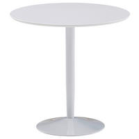 JEDÁLENSKÝ STÔL, biela, 75/74 cm - biela, Modern, kov/kompozitné drevo (75/74cm) - MID.YOU