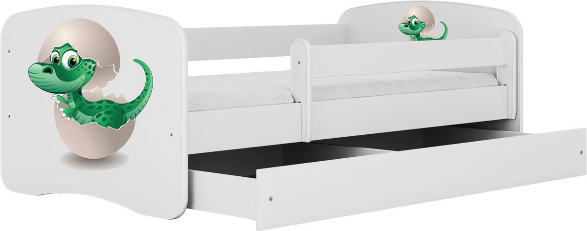 KINDER-/JUNIORBETT - Birkefarben/Weiß, MODERN, Holz/Holzwerkstoff (80/160cm) - MID.YOU