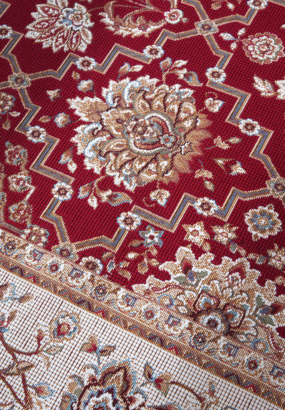 OUTDOORTEPPICH 120/180 cm Kollektion 1767 Creme, Rot  - Rot/Creme, Design, Kunststoff (120/180cm) - Villeroy & Boch