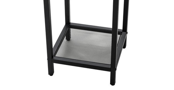 BEISTELLTISCH 30/30/61 cm Eiche furniert Schwarz, Eichefarben rechteckig  - Eichefarben/Schwarz, LIFESTYLE, Holz/Holzwerkstoff (30/30/61cm) - Xora