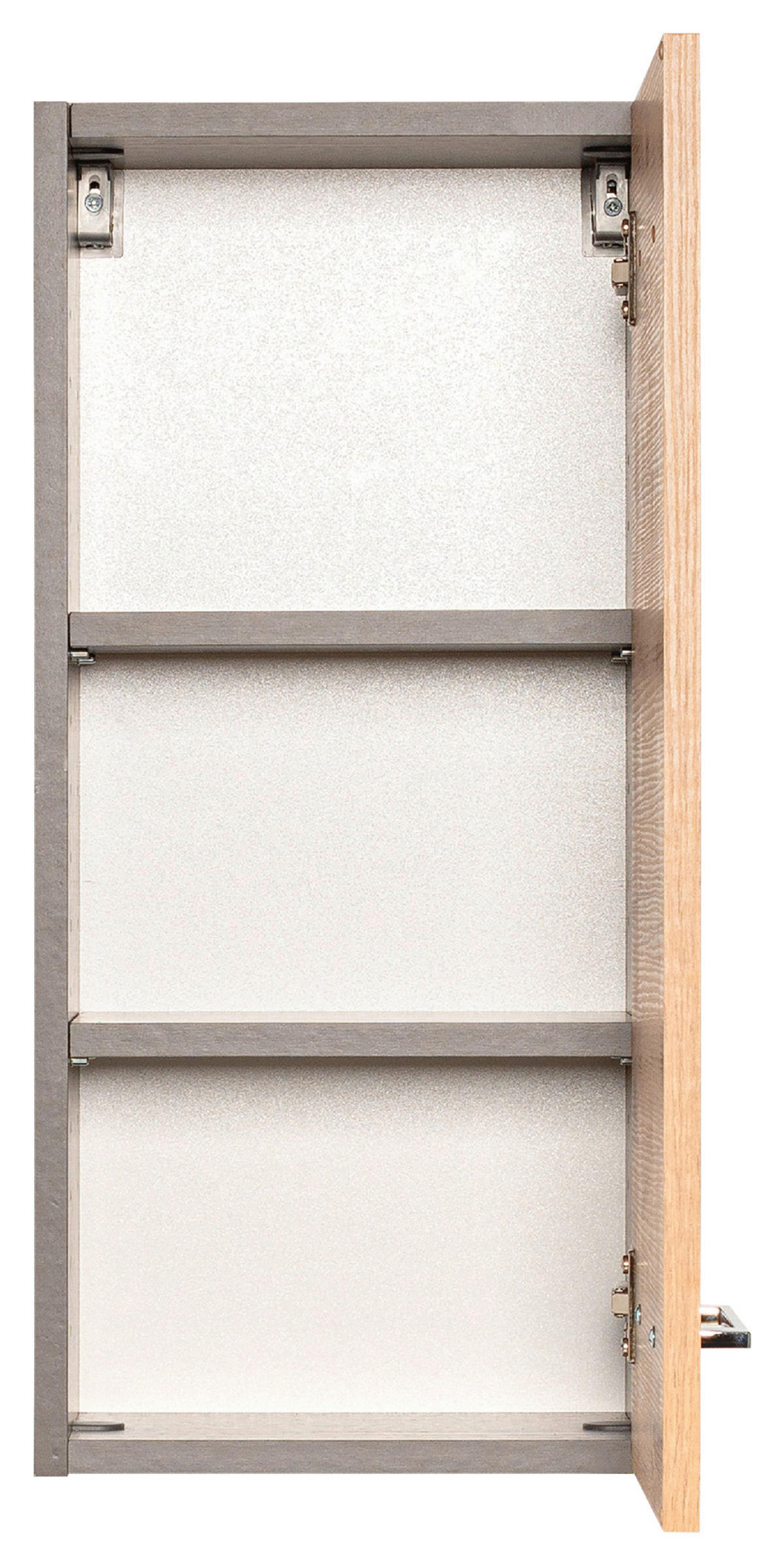 HÄNGESCHRANK 30/64/20 cm  - Chromfarben/Eiche Wotan, MODERN, Holzwerkstoff/Metall (30/64/20cm) - Held