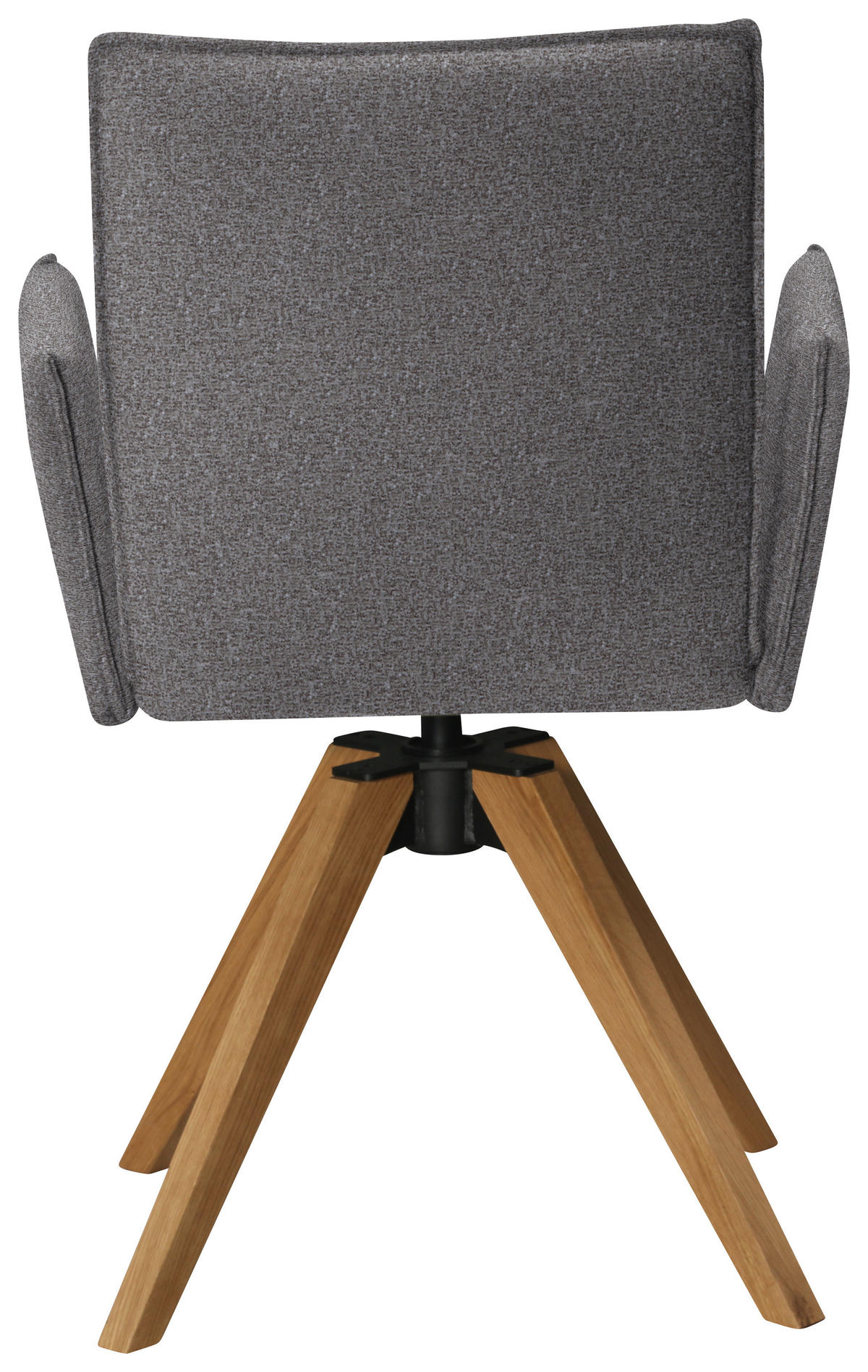 ARMLEHNSTUHL  in Samt  - Eichefarben/Grau, Konventionell, Holz/Textil (64/91/61cm) - Moderano