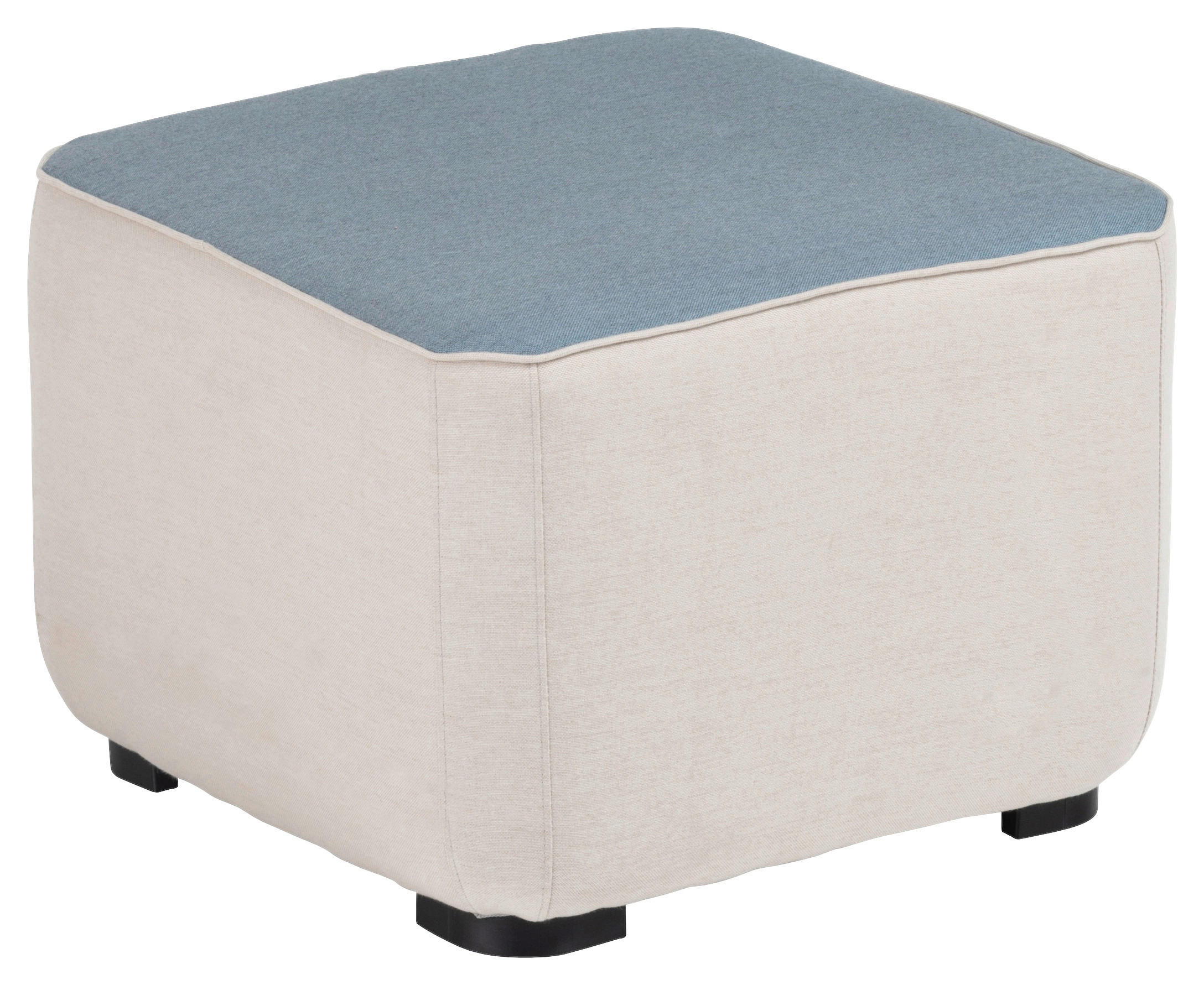 GARTENHOCKER  - Anthrazit/Blaugrau, Basics, Textil/Metall (50/40/50cm) - Kettler