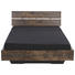 BETT 90 cm x 200 cm in Holzwerkstoff Braun, Schwarz - Schwarz/Braun, Design, Holzwerkstoff (90/200cm) - Carryhome
