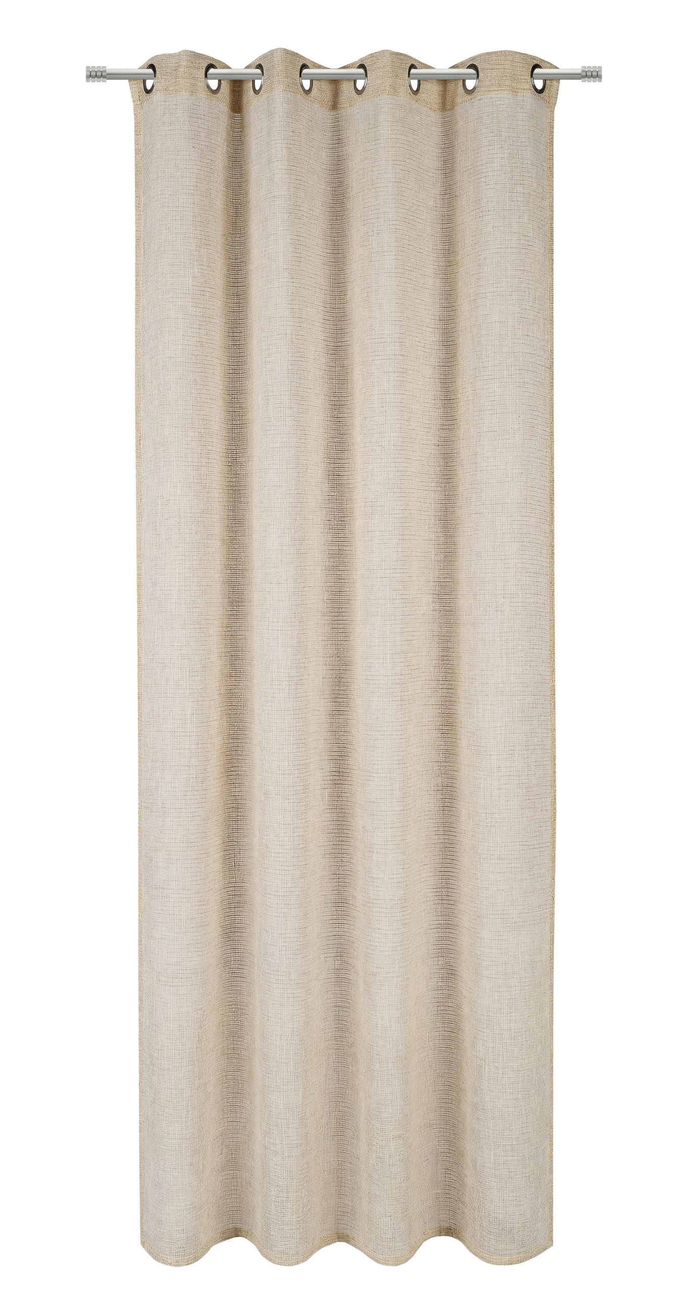 ÖSENVORHANG transparent  - Gelb/Multicolor, Trend, Textil (140/245cm) - Esposa