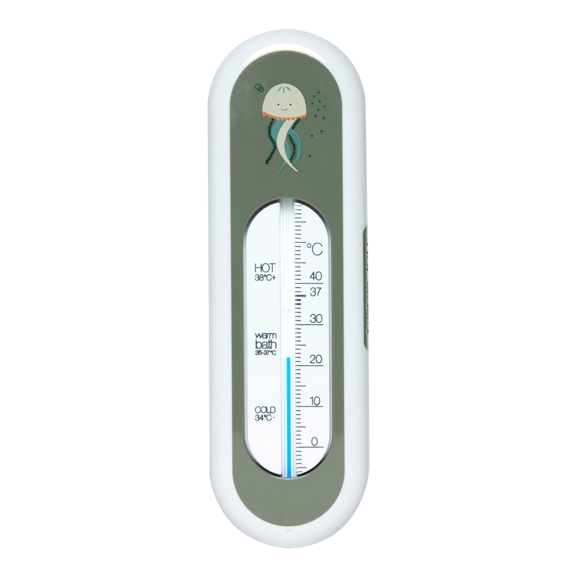 BADETHERMOMETER - Grün, Basics, Kunststoff (16,5/5/1,3cm) - Bebe Jou