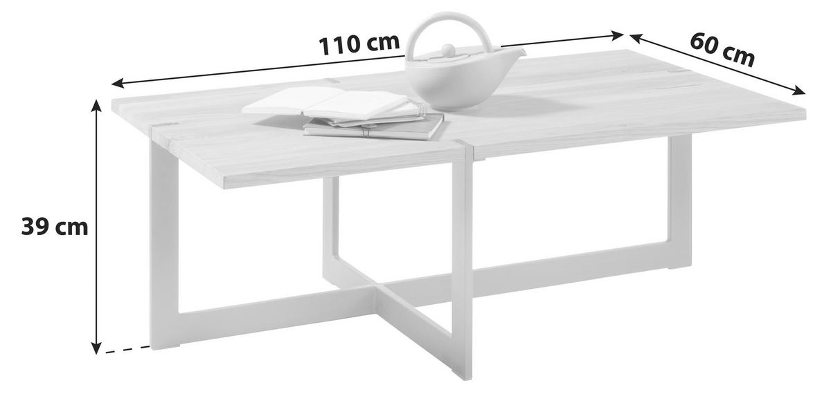 KLUB STOLIĆ crna, boje hrasta  drvo, metal  - boje hrasta/crna, Moderno, drvo/metal (110/60/39cm) - Hom`in