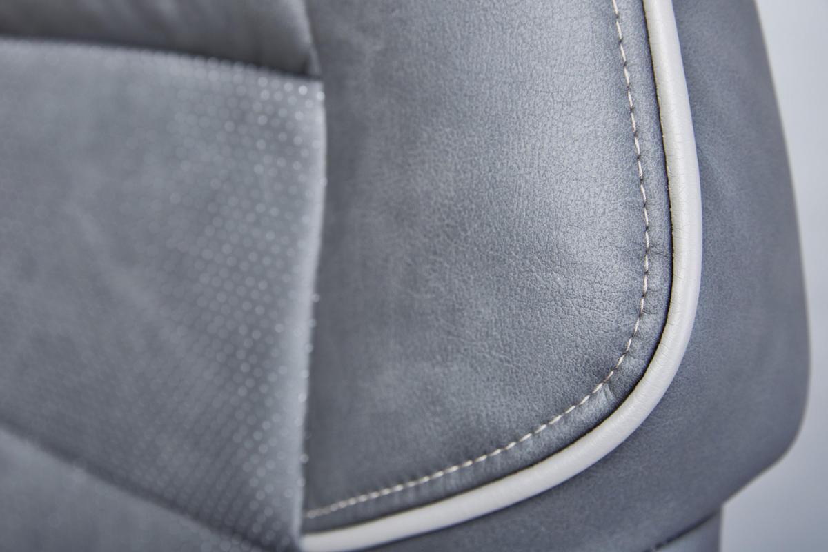 OTOČNÁ ŽIDLE PRO MLÁDEŽ, šedá, černá - šedá/černá, Konvenční, textil/plast (65/123/71cm) - MID.YOU