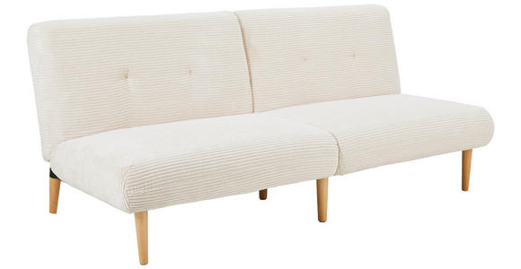 SCHLAFSOFA in Cord Beige  - Beige/Naturfarben, Design, Holz/Textil (184/80/87cm) - Carryhome