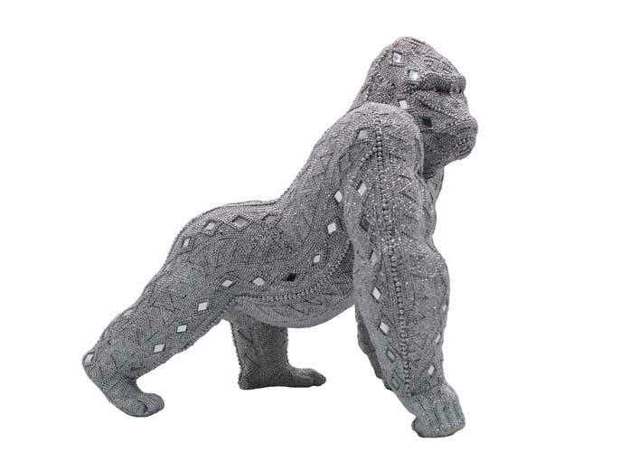 SCULPTURĂ - argintiu/auriu, Design, plastic (35cm)