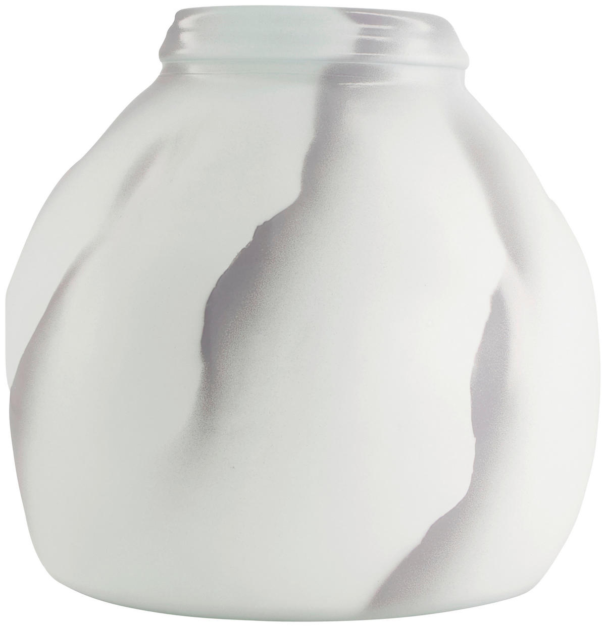 KERZENHALTER - Grau, Trend, Glas (21/20cm)