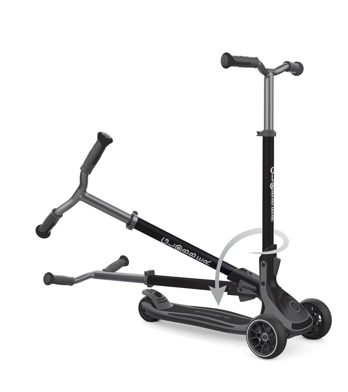 SCOOTER ULTIMUM  - Dunkelgrau/Schwarz, Basics, Kunststoff/Metall (39,5/101/63cm) - GLOBBER