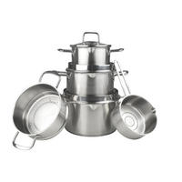 SET DE OALE 5 piese  - culoare inox, Design, sticlă/metal - Chefkoch+Fackelmann