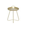 BEISTELLTISCH 40/40/57 cm Goldfarben rund  - Goldfarben, Design, Metall (40/40/57cm) - MID.YOU