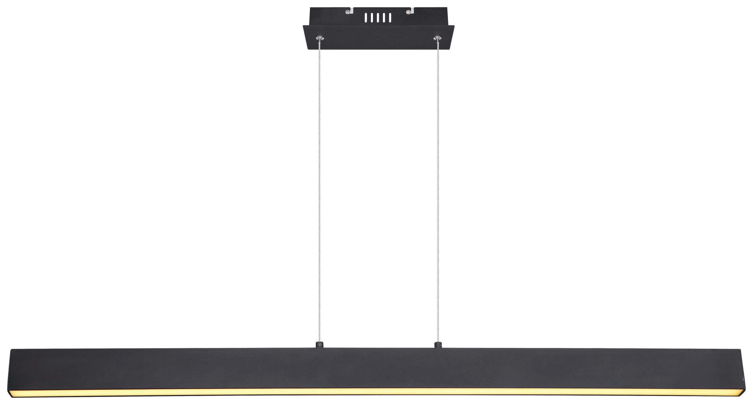 VISEČA LED-SVETILKA  VERENA //3000 K/230 V/ - črna/bela, Design, kovina/umetna masa (121/8/120cm) - Globo