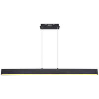 VISEČA LED-SVETILKA  VERENA //3000 K/230 V/ - črna/bela, Design, kovina/umetna masa (121/8/120cm) - Globo