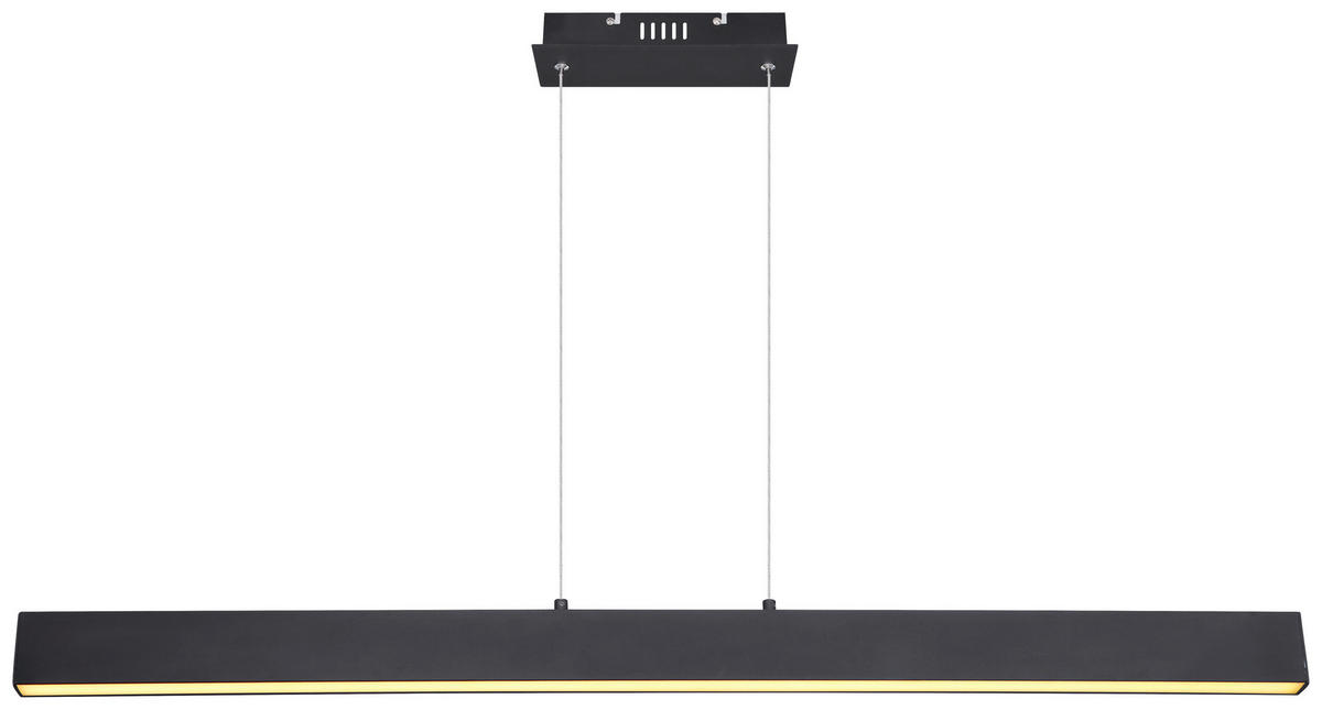 VISEČA LED-SVETILKA  VERENA //3000 K/230 V/ - črna/bela, Design, kovina/umetna masa (121/8/120cm) - Globo