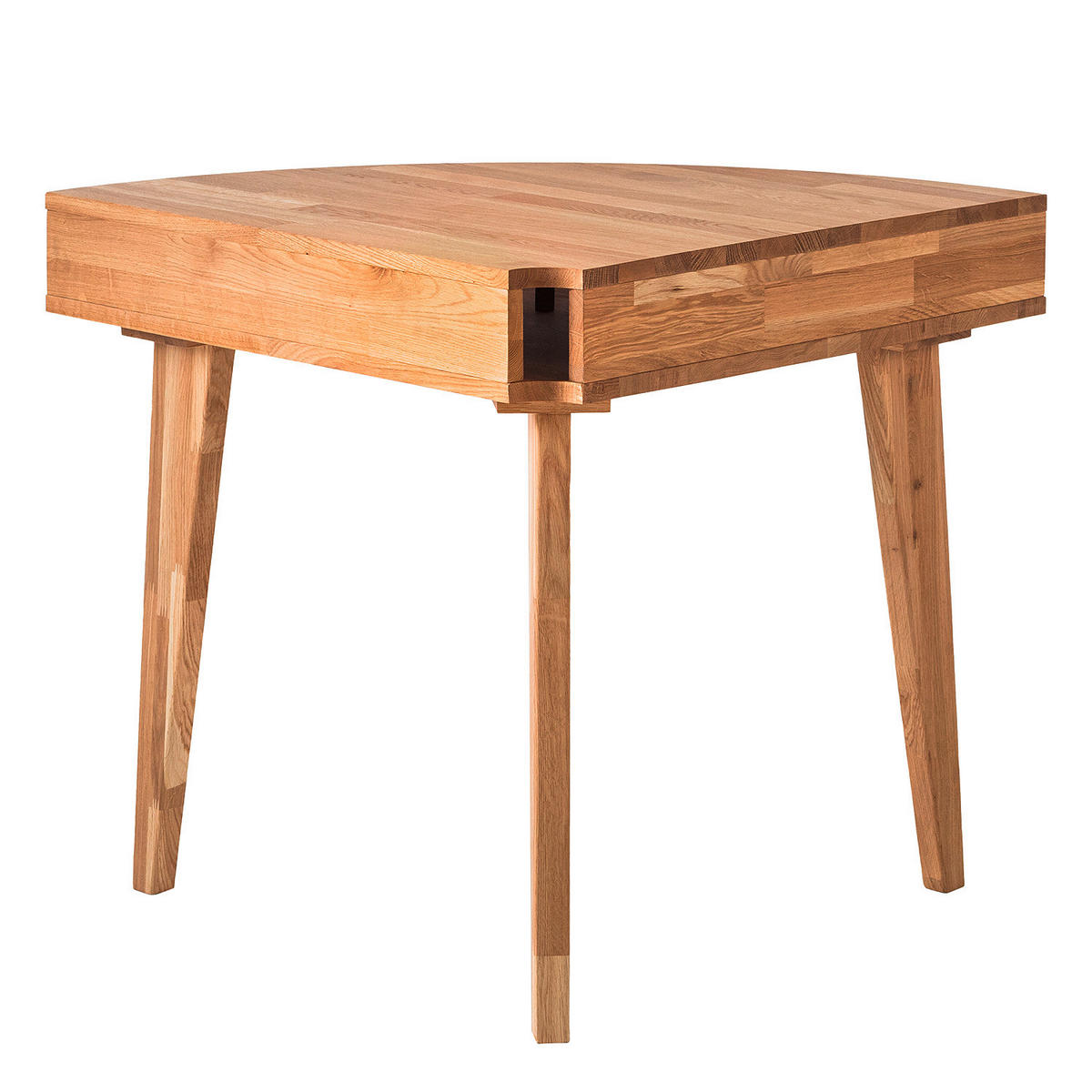 ECKSCHREIBTISCH 75/75/76 cm  in Wildeiche  - Wildeiche, Natur, Holz (75/75/76cm) - home24