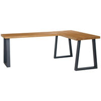 ECKSCHREIBTISCH  in Schwarz, Eichefarben  - Eichefarben/Schwarz, MODERN, Holz/Holzwerkstoff (200/75/160cm) - MID.YOU