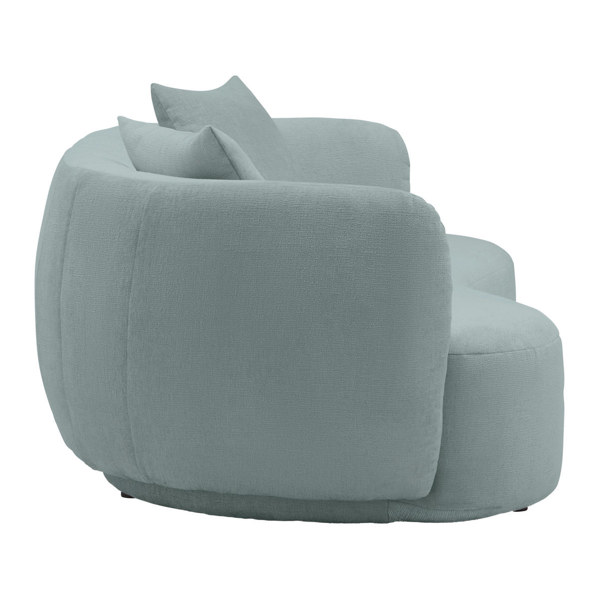 BIG SOFFA i chenille ljusblå  - ljusblå/svart, Modern, textil/plast (235/72/110cm) - MID.YOU