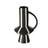 VAS 19,6 cm  - vit/svart, Basics, keramik (13,1/10,9/19,6cm)