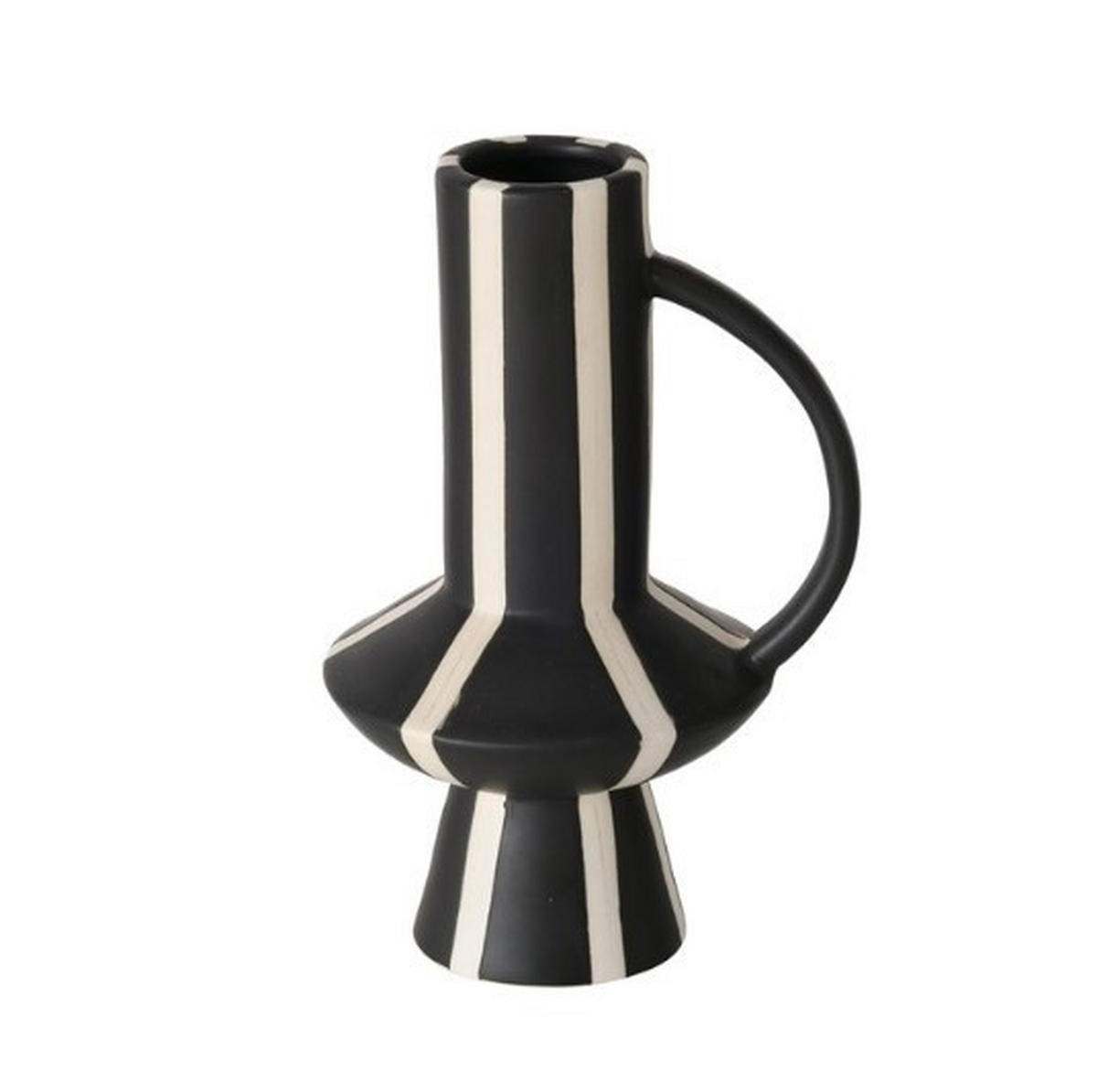 VAS 19,6 cm  - vit/svart, Basics, keramik (13,1/10,9/19,6cm)