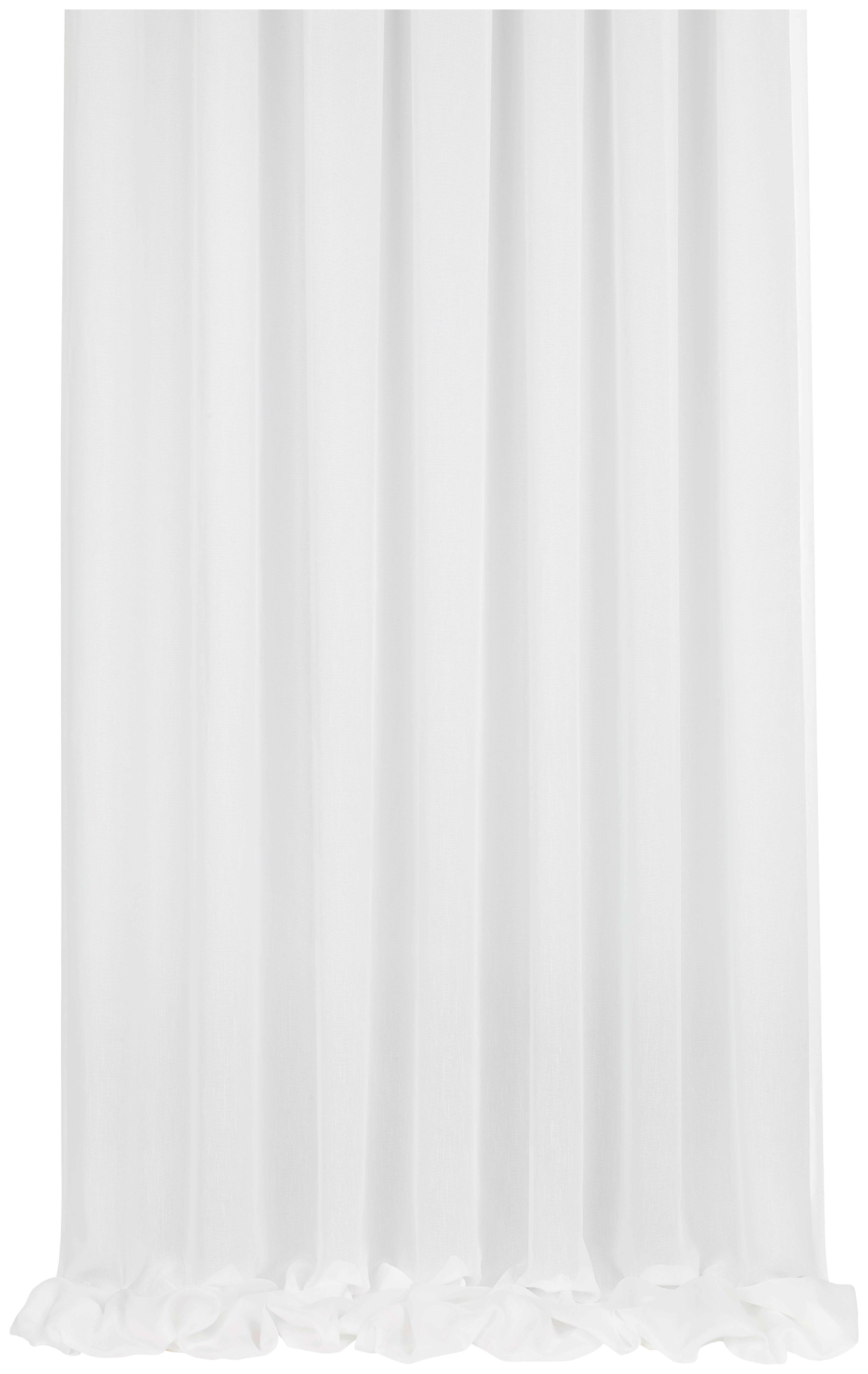 ZÁCLONA, polopriehľadné, 295 cm - biela, Konventionell, textil (295cm) - Esposa