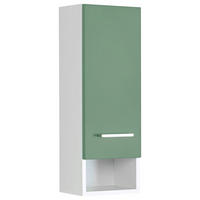 HÄNGESCHRANK 25/71/20 cm  - Weiss/Silberfarben, Modern, Holzwerkstoff/Metall (25/71/20cm) - Held