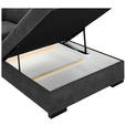 ECKSOFA  in Webstoff Dunkelgrau  - Dunkelgrau/Schwarz, KONVENTIONELL, Holz/Textil (283/244cm) - Carryhome