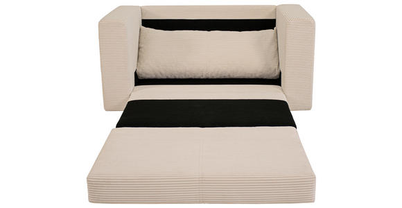 JUGEND- UND KINDERSOFA Cord Hellbraun  - Hellbraun/Schwarz, KONVENTIONELL, Textil (136/78/72cm) - Xora
