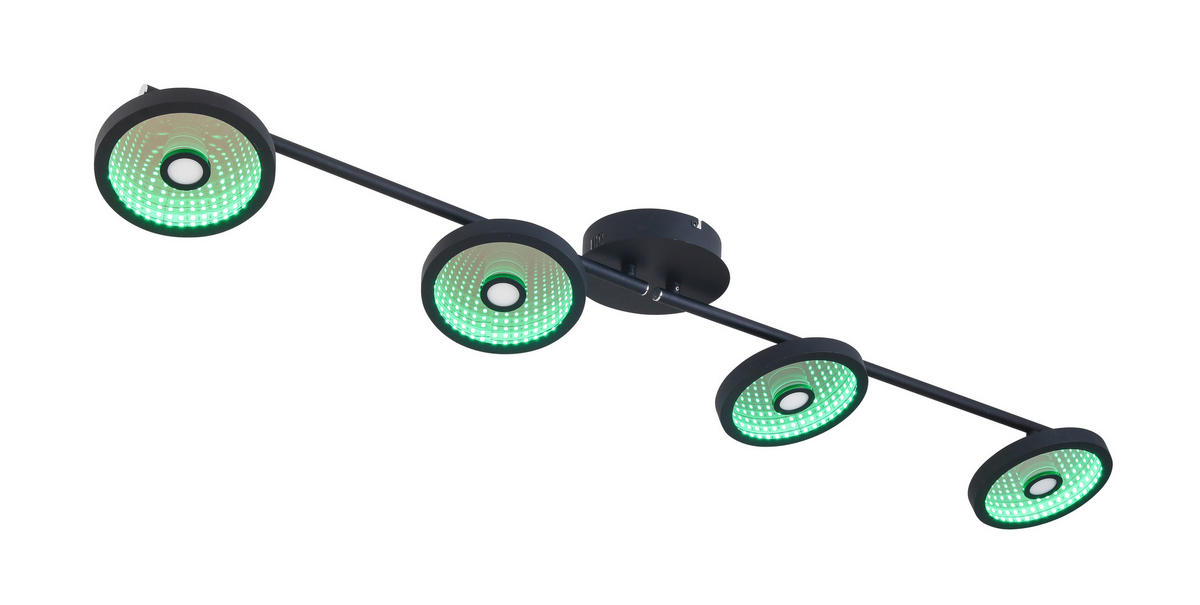 LED-STRAHLER 128/17/14 cm   - Schwarz, LIFESTYLE, Kunststoff/Metall (128/17/14cm) - Novel