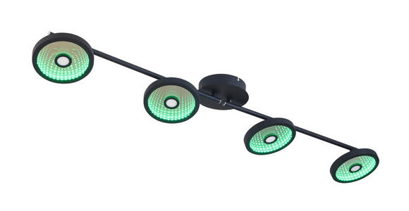 LED-STRAHLER 128/17/14 cm - Schwarz, LIFESTYLE, Kunststoff/Metall (128/17/14cm) - Novel